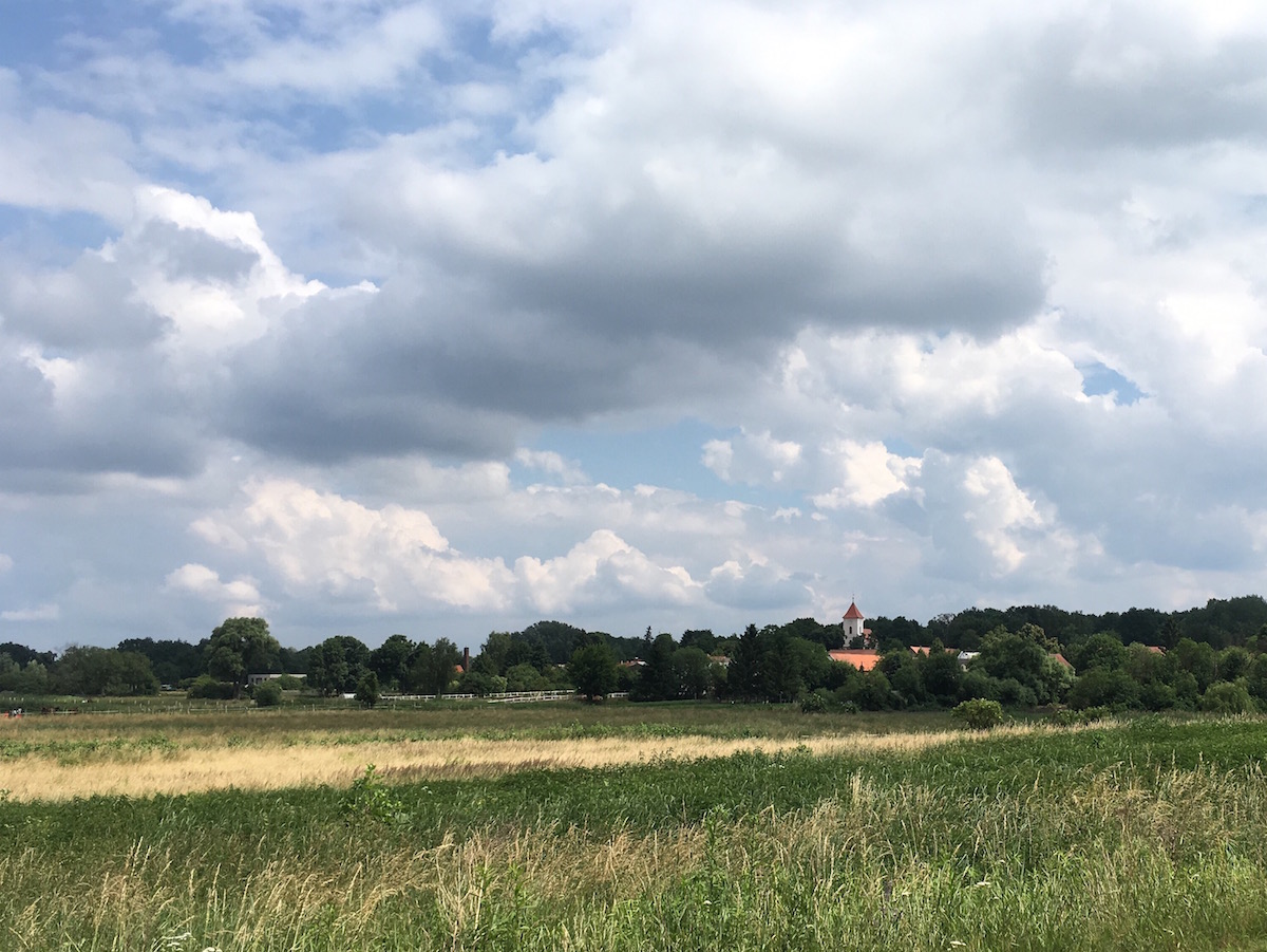 Blick auf ein Dorf bei Dallgow-Göberitz