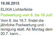 Poolwartung