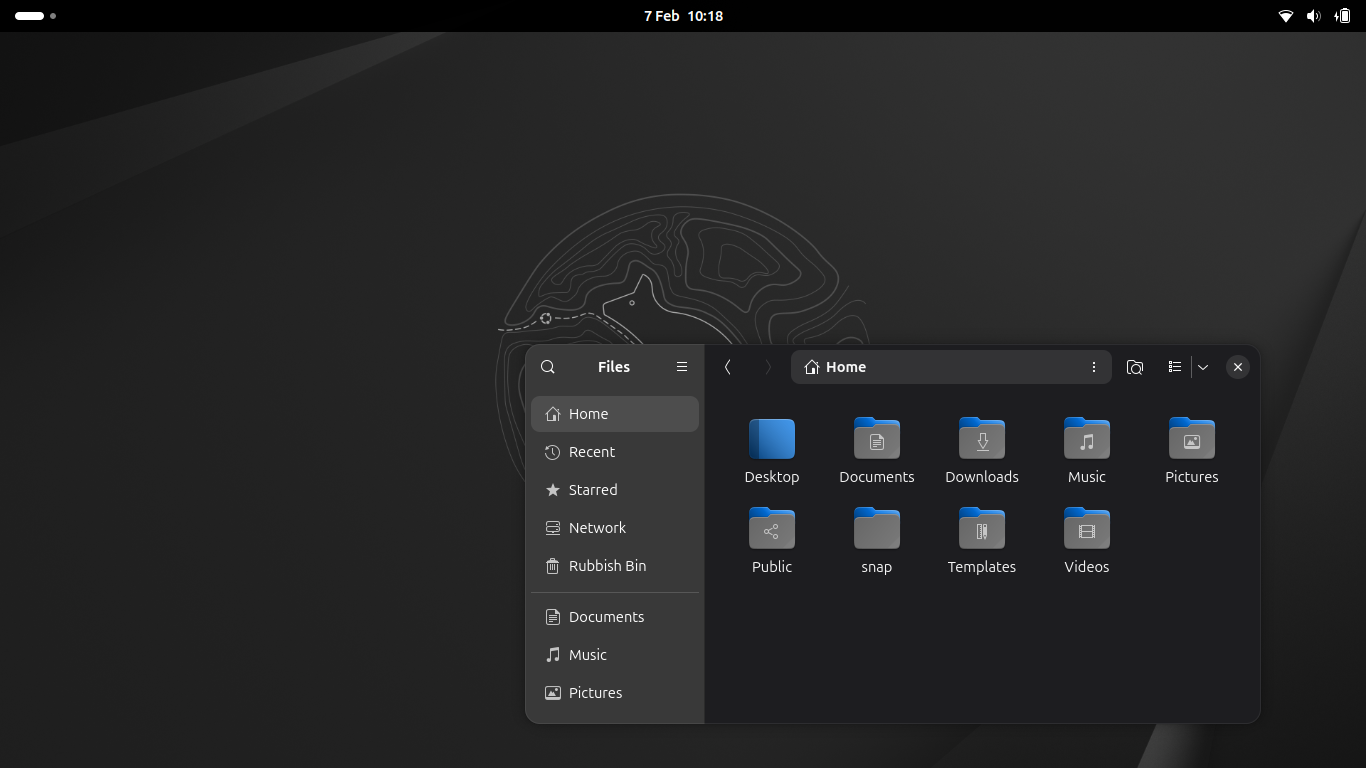 Desktop: Vanilla Gnome