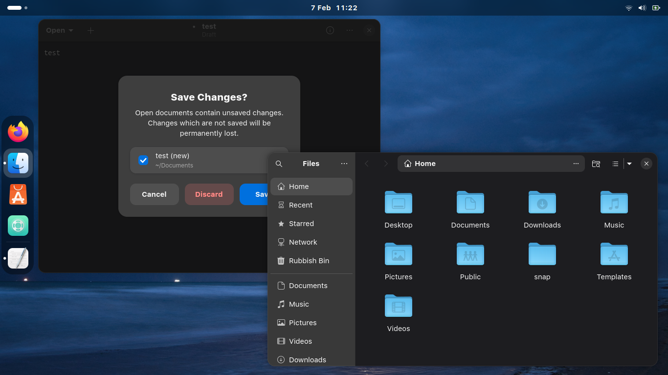 Desktop mit anderen Icons